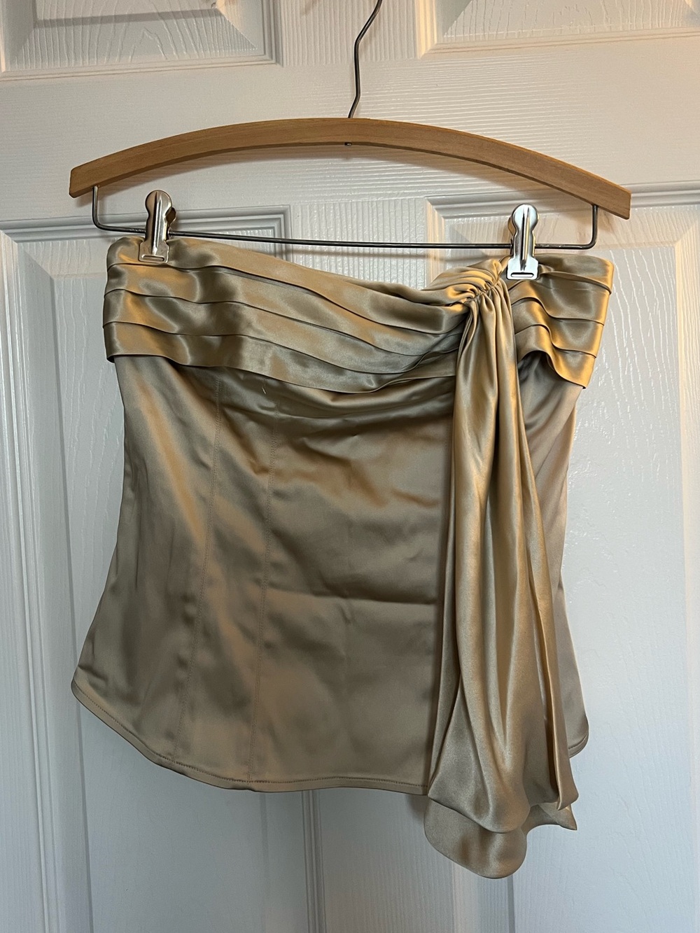 Ted Baker Gold Strapless Top